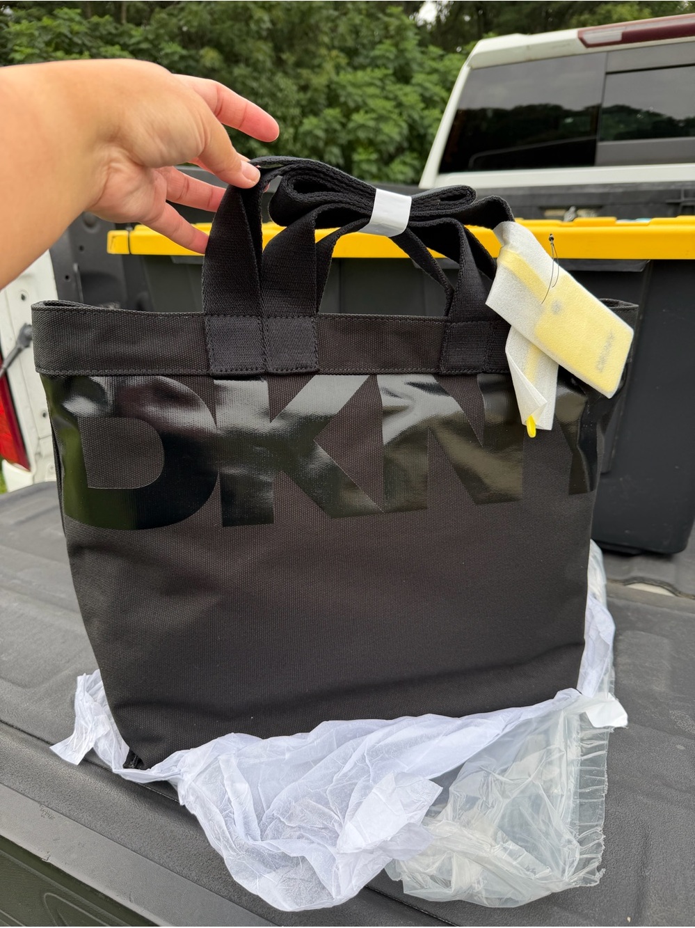 DKNY Women's Brady Satchel , tote canvas bag, DKNY bag.